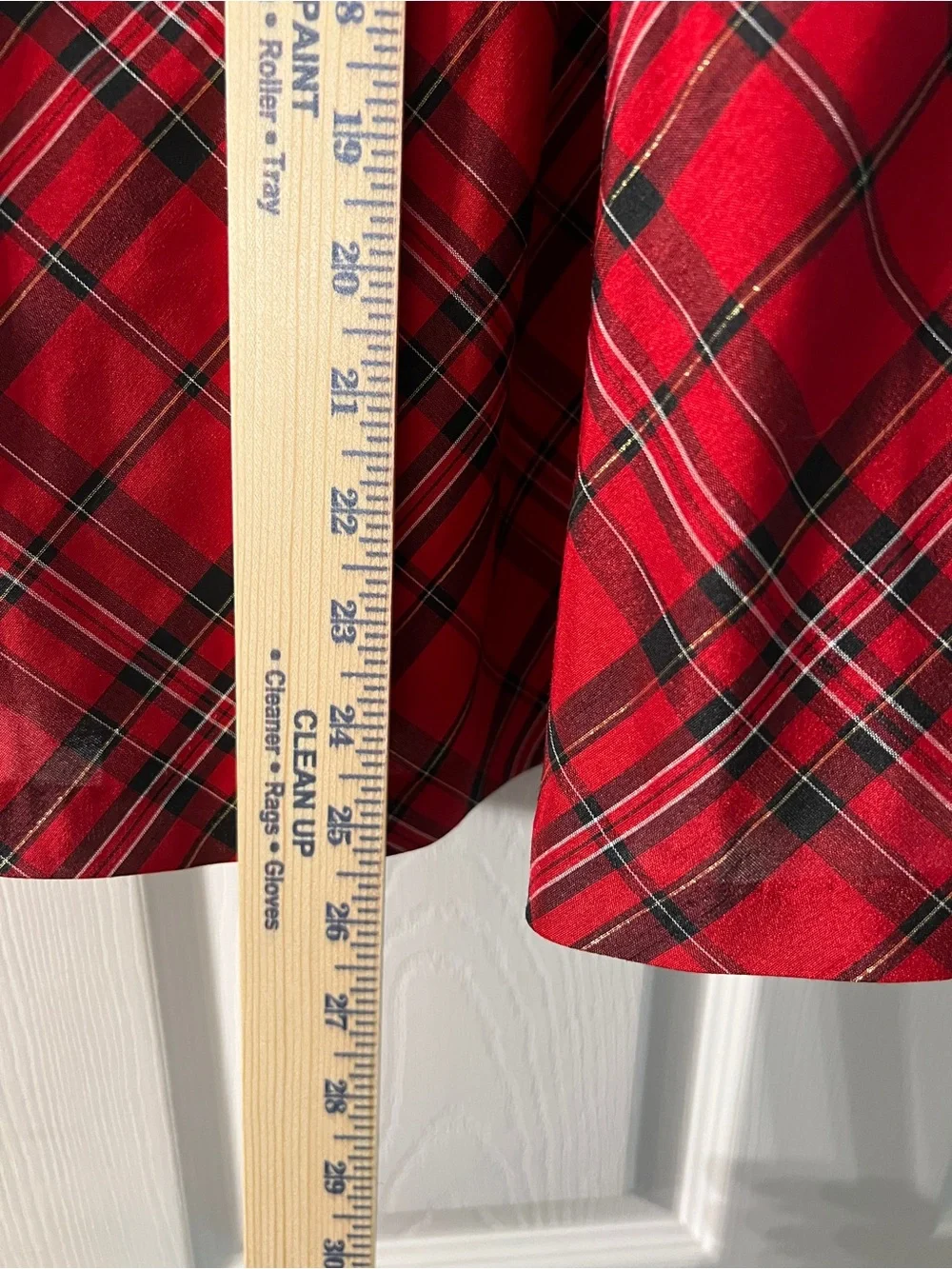 Gymboree Christmas Red Plaid Dress Size 5T Black Velvet Bow Holiday Party